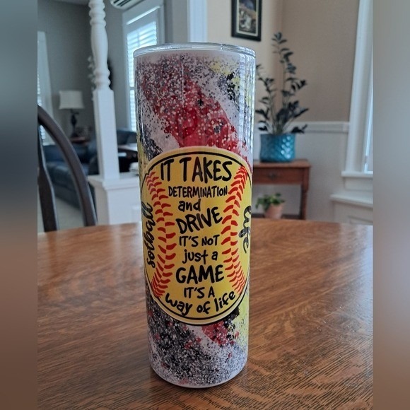 Other - Softball Life Stainless‎ Steel 20 Ounce Tumbler for Hot and Cold Drinks